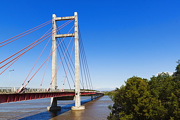 Amistad Bridge on Rio Tempisque, connecting the Interamericana Highway to the Nicoya Peninsula, Guanacaste Province, Costa Rica