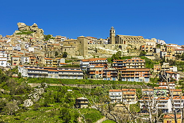 Cerami, town at 1000m, founded by the ancient Greeks and site of major Norman and Muslim battle, Cerami, Enna Province, Sicily, Italy, Mediterranean, Europe