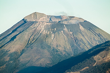 Summit of active Volcan San Cristobal, 1745m, in the North West volcano chain, the country's highest volcano, Chinandega, Nicaragua, Central America