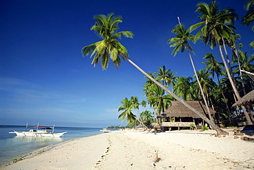 Alona Beach on the island of Panglao off the coast of Bohol, in the Philippines, Southeast Asia, Asia