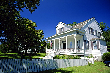 Typically southern clapboard house, Bay St. Louis, near Gulfport, Mississippi, United States of America, North America