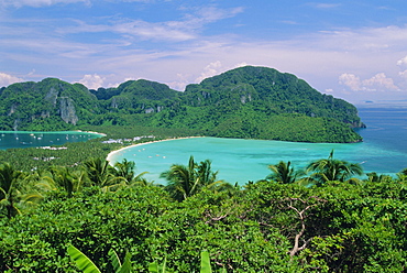 Koh Phi Phi, limestone island that typifies the coastline around Phuket and Krabi, Thailand, Asia