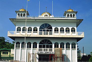 The Sikh temple in Kuching, capital of Sarawak in north west Borneo, Malaysia, Southeast Asia, Asia