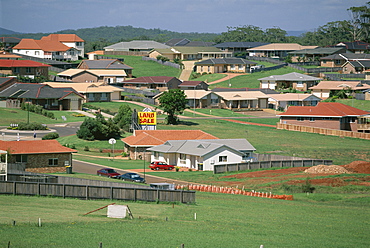 New housing development on the outskirts of Port Macquarie, a resort on the north east coast, New South Wales (N.S.W.), Australia, Pacific