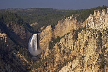 Lower Falls from Artists Point, Grand Canyon of the Yellowstone River, Yellowstone National Park, UNESCO World Heritage Site, Wyoming, United States of America, North America 