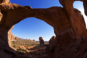 Double Arch, Arches National Park, Moab, Utah, United States of America, North America 