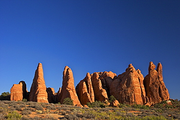 Rock formation, Devils Garden Trailhead, Arches National Park, Moab, Utah, United States of America, North America 