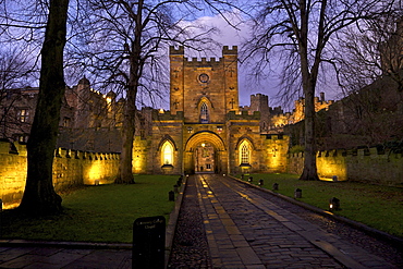 Gatehouse, Durham Castle, University College, Durham, England, United Kingdom, Europe 