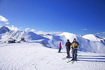 View from Dos Rond, La Plagne, Savoie, French Alps, France, Europe