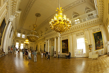 Interior of the Winter Palace, State Hermitage Museum, Winter Palace, St. Petersburg, Russia, Europe