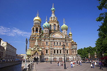 Church on Spilled Blood (Church of the Resurrection), UNESCO World Heritage Site, St. Petersburg, Russia, Europe 