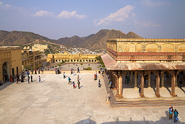 Hall of Public Audience (Diwan-e-Khas), Amber Fort Palace, Jaipur, Rajasthan, India, Asia