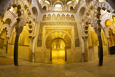 Interior of Mezquita (Great Mosque) and Cathedral, UNESCO World Heritage Site, Cordoba, Andalucia, Spain, Europe