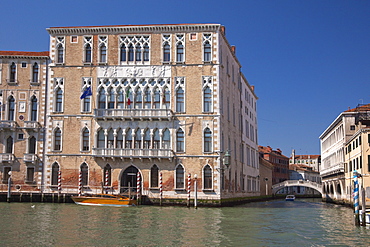 Ca Foscari, Grand Canal, Venice, UNESCO World Heritage Site, Veneto, Italy, Europe