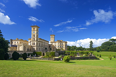 Osborne House, former royal residence, built 1845-1851 for Queen Victoria and Prince Albert, East Cowes, Isle of Wight, England, United Kingdom, Europe