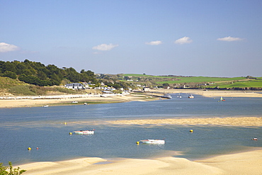 Rock village looking from Padstow, Camel Estuary, North Cornwall, England, United Kingdom, Europe