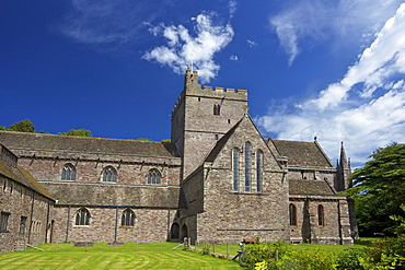 Exterior of Brecon Cathedral, Brecon, Powys, Wales, United Kingdom, Europe