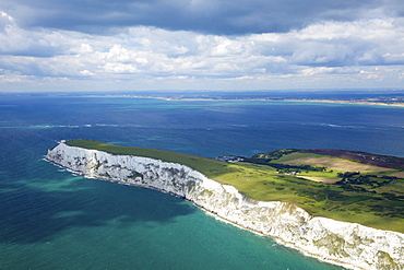 Aerial view of the Needles, Isle of Wight, England, United Kingdom, Europe