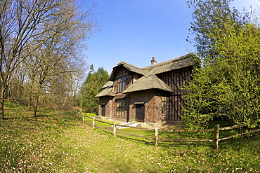 Queen Charlottes Cottage, Royal Botanic Gardens, Kew, UNESCO World Heritage Site, London, England, United Kingdom, Europe