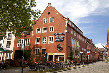 Brauerei Pinkus Mueller, brewery and restaurant, Kuhviertel area, Muenster, Muensterland, North Rhine-Westphalia, Germany, Europe