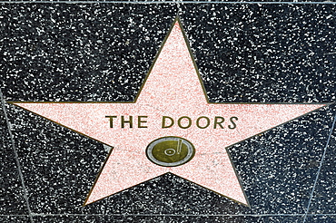 Walk of Fame, THE DOORS, Hollywood Boulevard, Los Angeles, California, USA