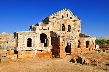 Byzantine bath at the archeological site of Serjilla, Dead Cities, Syria, Middle East, West Asia