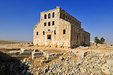 Ruin of the Byzantine church of Mshabak near Aleppo, Dead Cities, Syria, Middle East, West Asia