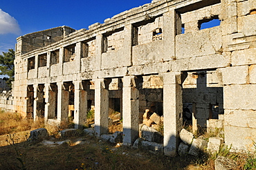 Byzantine ruin of Saint Simeon Monastery, Qala'at Samaan, Qalaat Seman archeological site, Dead Cities, Syria, Middle East, West Asia