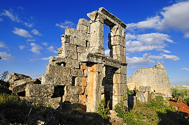 Byzantine ruin at the archeological site of Al-Bara, Dead Cities, Syria, Middle East, West Asia