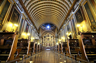 Interior of the Jesuit church of Compania de Jesus, UNESCO World Heritage Site, Cordoba, Argentina, South America