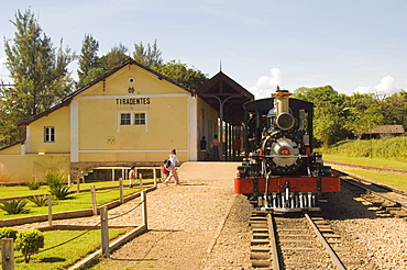 Railway station, Tiradentes, State of Minas Gerais, Brazil, South America