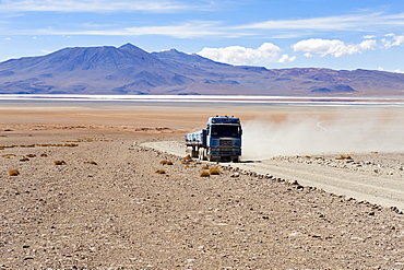 Altiplano, truck, Potosi, Bolivia, South America