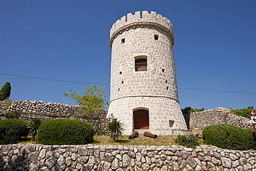 Defence tower, Cres, Cres Island, Croatia, Europe