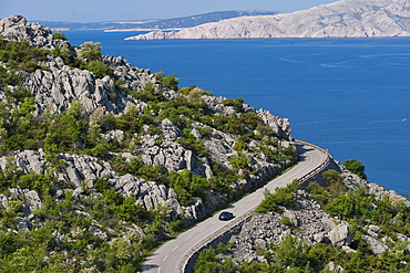 Adriatic coastal road, Senj, Croatia, Europe