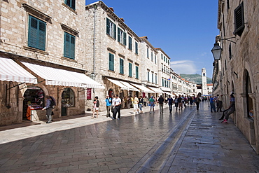 Placa, Stradun, old town, Dubrovnik, Dubrovnik County, Croatia, Europe