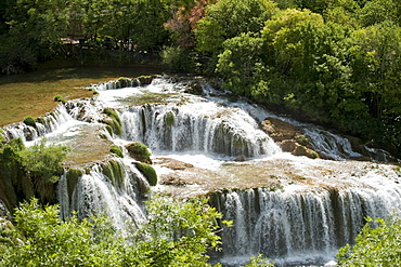 Waterfalls in Krka National Park, aeibenik-Knin County, Croatia, Europe