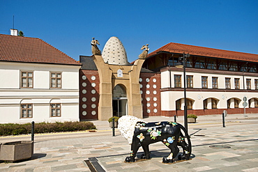 Porcelain manufacture and Porcelain Museum, Herend, Hungary, Europe, PublicGround