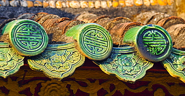 Typical ceramic roof shingles, Hoi An, Vietnam, Southeast Asia