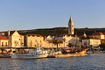 Historic town, harbour, Supetar, Croatia, Europe