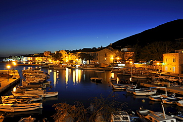 Idyllic port in the coastal town of Bol, Brac Island, Croatia, Europe