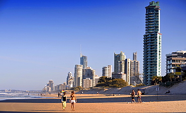 High-rise buildings, Main Beach, Surfers Paradise, Gold Coast, New South Wales, Australia