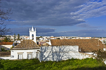 Historic town centre with Igreja da Misericordia Church, Tavira, Algarve, Portugal, Europe