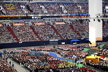 !Sing-Day of Song, concert as the finale with over 65, 000 people as part of the Capital of Culture Ruhr2010, Veltins Arena AufSchalke, Gelsenkirchen, North Rhine-Westphalia, Germany, Europe