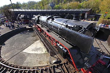 Steam locomotive-day, Railway Museum, Dahlhausen, Bochum, North Rhine-Westphalia, Germany, Europe