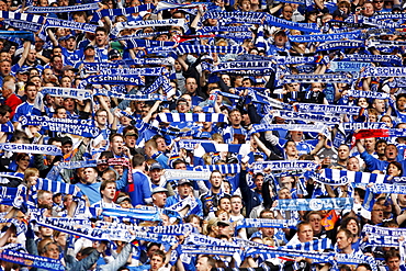 Last home match of the season of FC Schalke 04 against Werder Bremen 0:2, Veltins Arena, formerly Arena AufSchalke, home stadium of FC Schalke 04, Gelsenkirchen, North Rhine-Westphalia, Germany, Europe