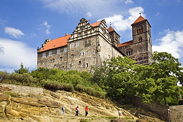 Castle and St Servatius Church, Quedlinburg, Saxony-Anhalt, Germany, Europe