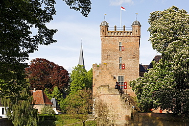 Huis Bergh castle, romantic moated castle, 's-Heerenberg, Gelderland, Lower Rhine region, Netherlands, Europe