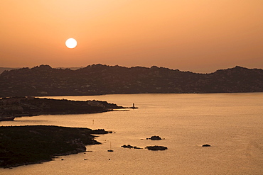 Sunset over La Maddalena, Sardinia, Italy, Europe