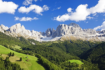 Rosengarten Group Mountains, near Tiers, Dolomites, Trentino-Alto Adige, Italy, Europe