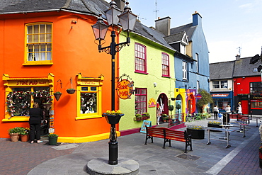 Colorful houses in the center of Kinsale, County Cork, Republic of Ireland, British Isles, Europe